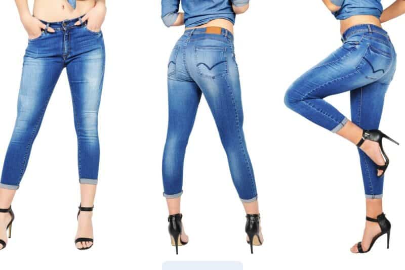 calça reta feminina